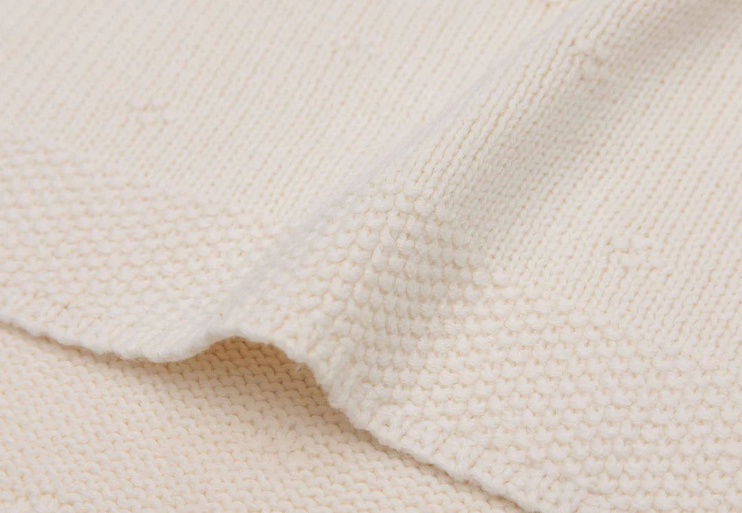 Jollein - Cradle Blanket -  Cosy Knit - Ivory