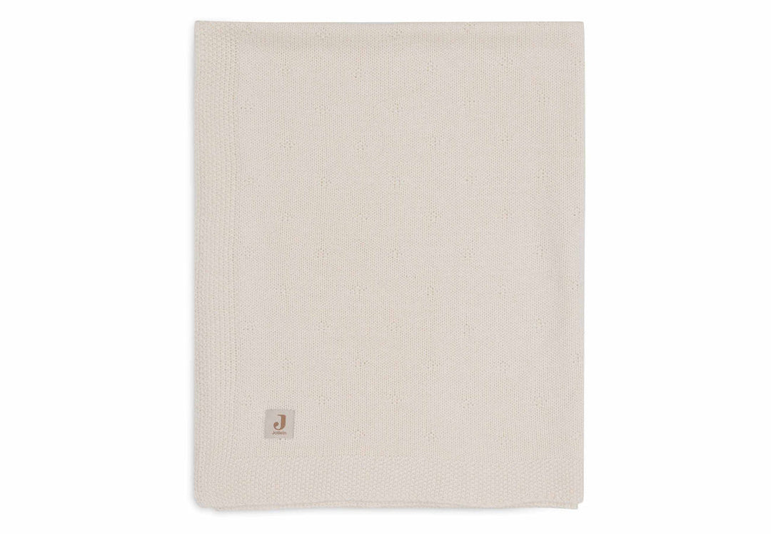 Jollein - Cradle Blanket -  Cosy Knit - Ivory