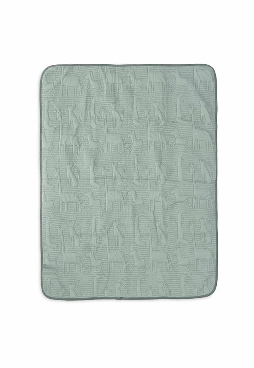 Jollein - Cradle Blanket - Jungle Jambo - Ash Green/Laurel