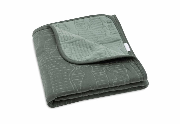 Jollein - Cradle Blanket - Jungle Jambo - Ash Green/Laurel