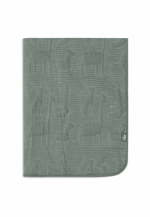 Jollein - Cradle Blanket - Jungle Jambo - Ash Green/Laurel