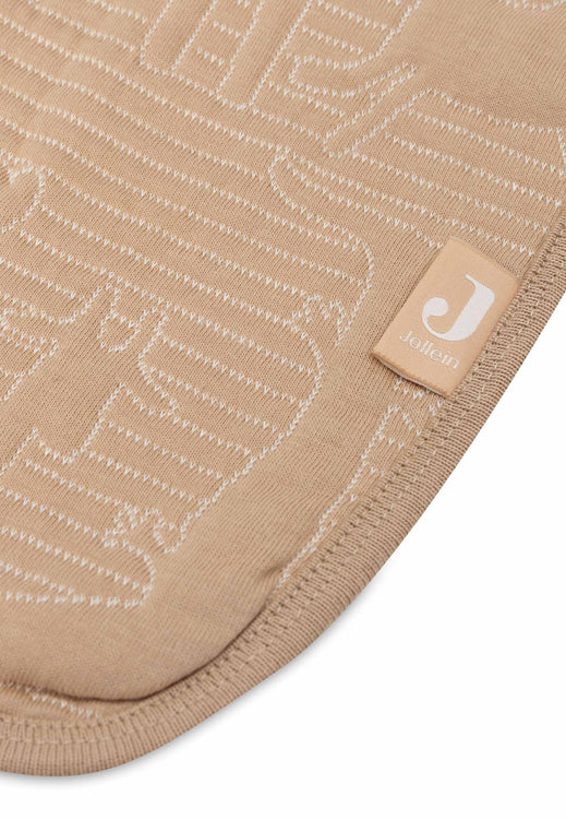 Jollein - Cradle Blanket - Jungle Jambo - Biscuit / Oatmeal