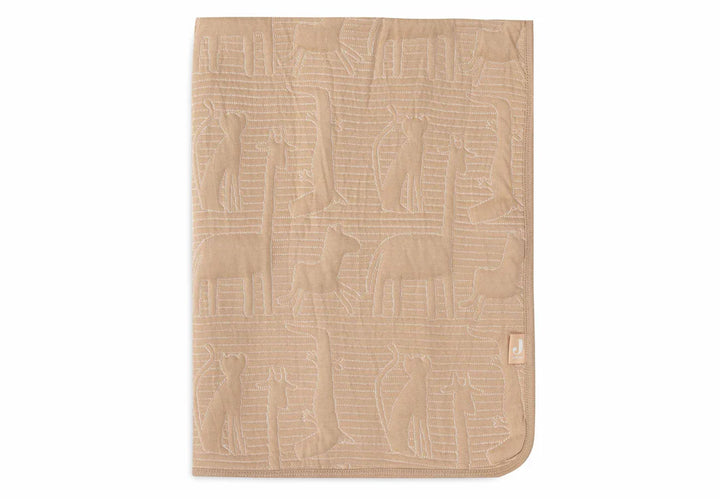 Jollein - Cradle Blanket - Jungle Jambo - Biscuit / Oatmeal