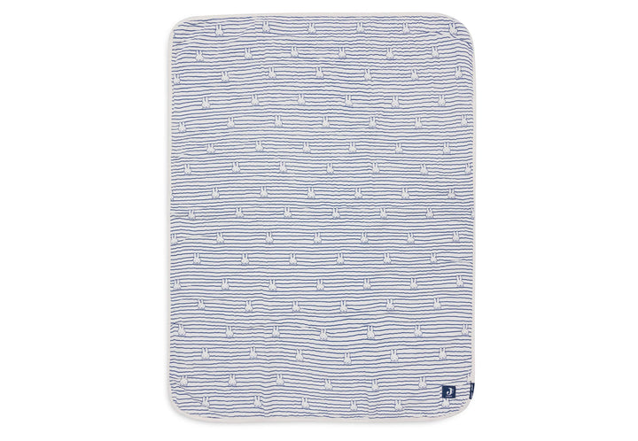 Jollein - Muslin Cradle Blanket - Miffy - Stripe Navy