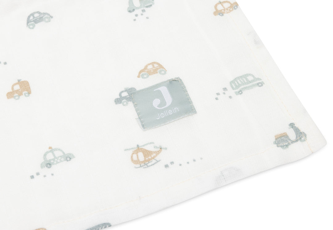 Jollein - Swaddle Muslin Large 115x115cm - On The Go - (2 Pack)