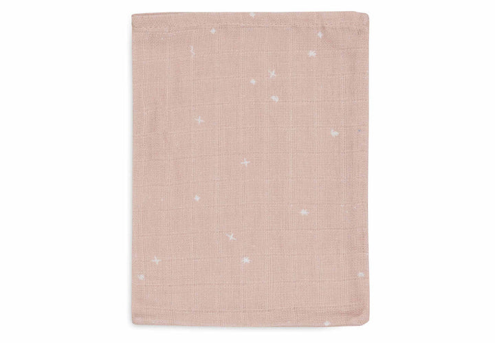 Jollein - Muslin Washcloth 15 x 20cm - Twinkling Wild Rose (3 Pack)