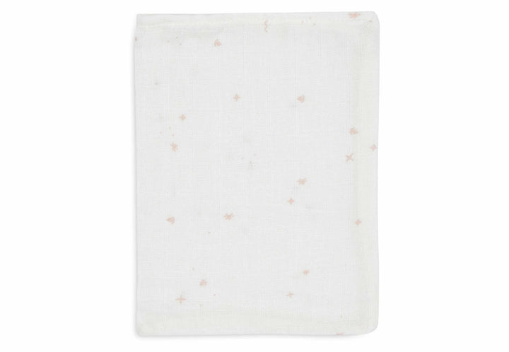 Jollein - Muslin Washcloth 15 x 20cm - Twinkling Wild Rose (3 Pack)