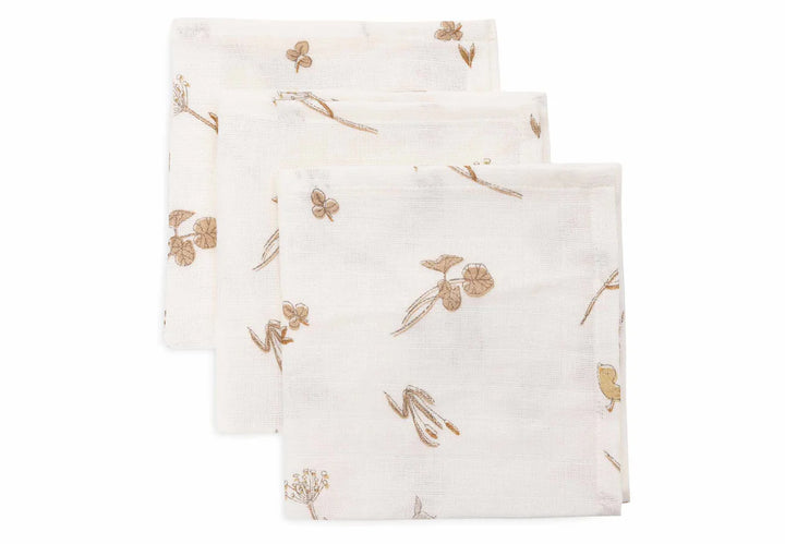 Jollein - Muslin Mouth Cloth 31 x 31cm - Riverside (3 Pack)