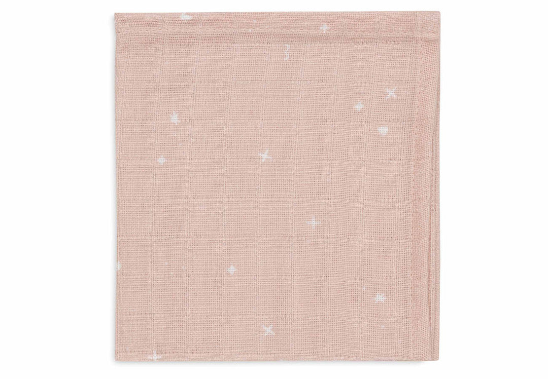 Jollein - Muslin Mouth Cloth 31 x 31cm - Twinkling Wild Rose (3 Pack)