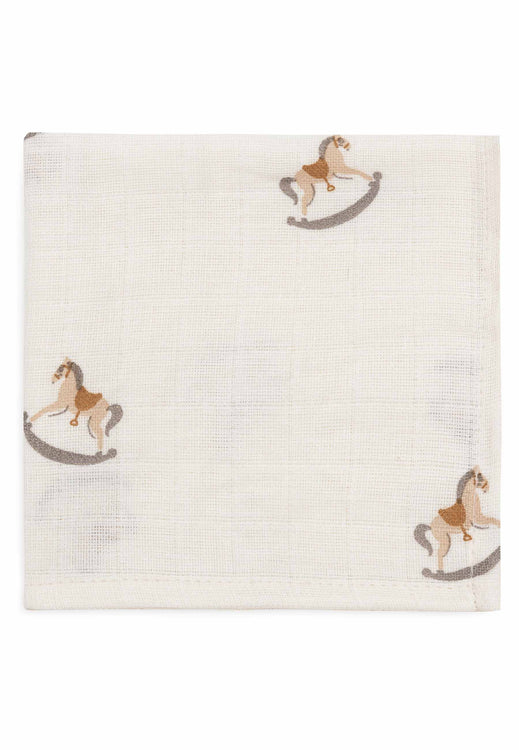 Jollein - Muslin Mouth Cloth 31 x 31cm - Nostalgic Ride (3 Pack) - Mabel & Fox