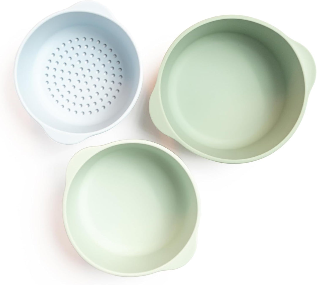 Inspire My Play - Nesting Bowl Set - Green/Blue