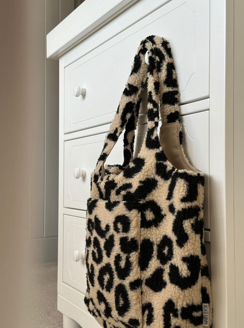 Mabel & Fox - Teddy Tote Bag - Leopard - Mabel & Fox