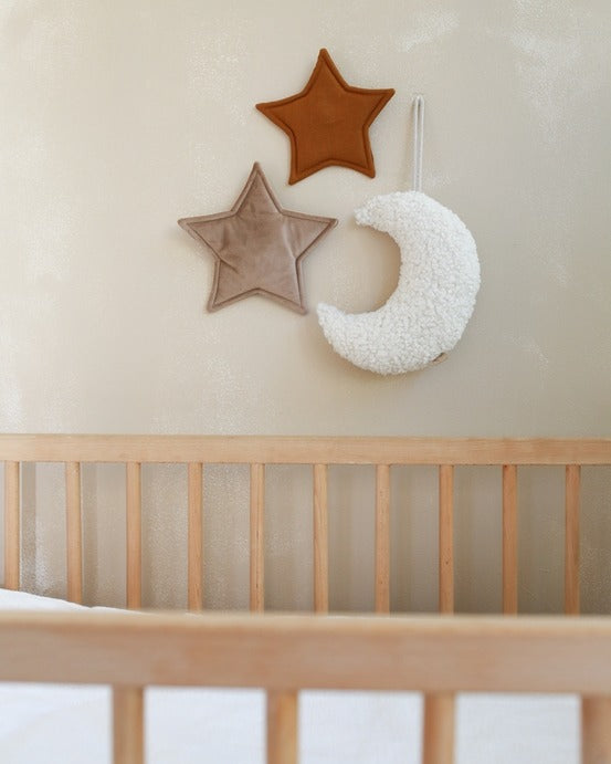 Babyly - Teddy Wall Decoration  - Moon - Cream - Mabel & Fox