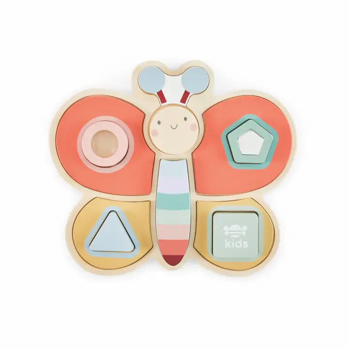 Just Bee Kids - Puzzle - Wooden Sensory Butterfly