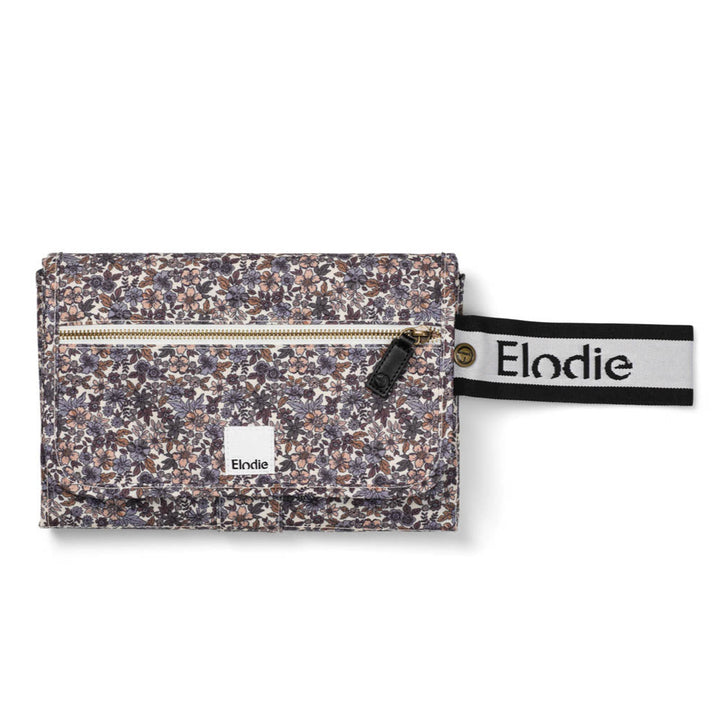 Elodie - Portable Changing Mat - Blue Garden - Mabel & Fox