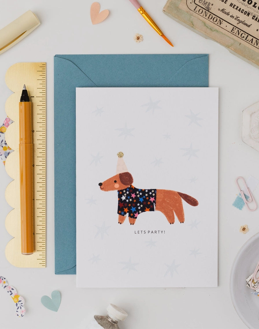 The Charming Press - Birthday Card - Sausage Dog