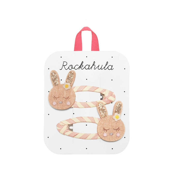 Rockahula - Snap Clips - Stripy Bunny Clips