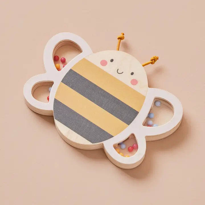 Just Bee Kids - Wooden Rattle - Bee