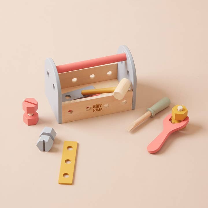 Just Bee Kids - Wooden Tool Box