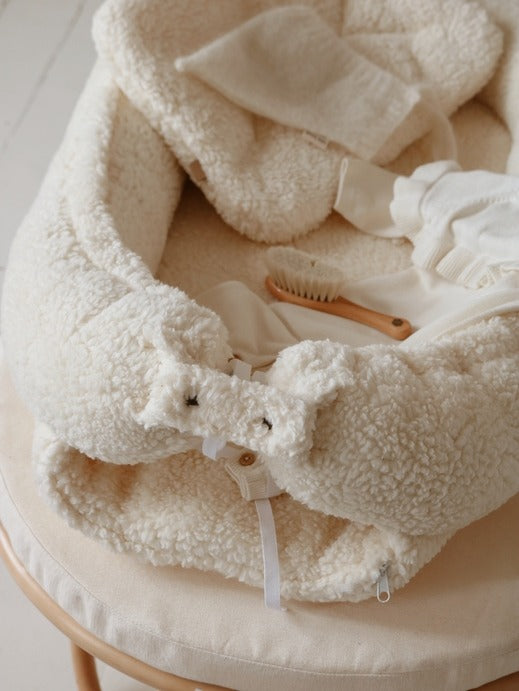 Babyly - Teddy Baby Nest - Cream - Mabel & Fox