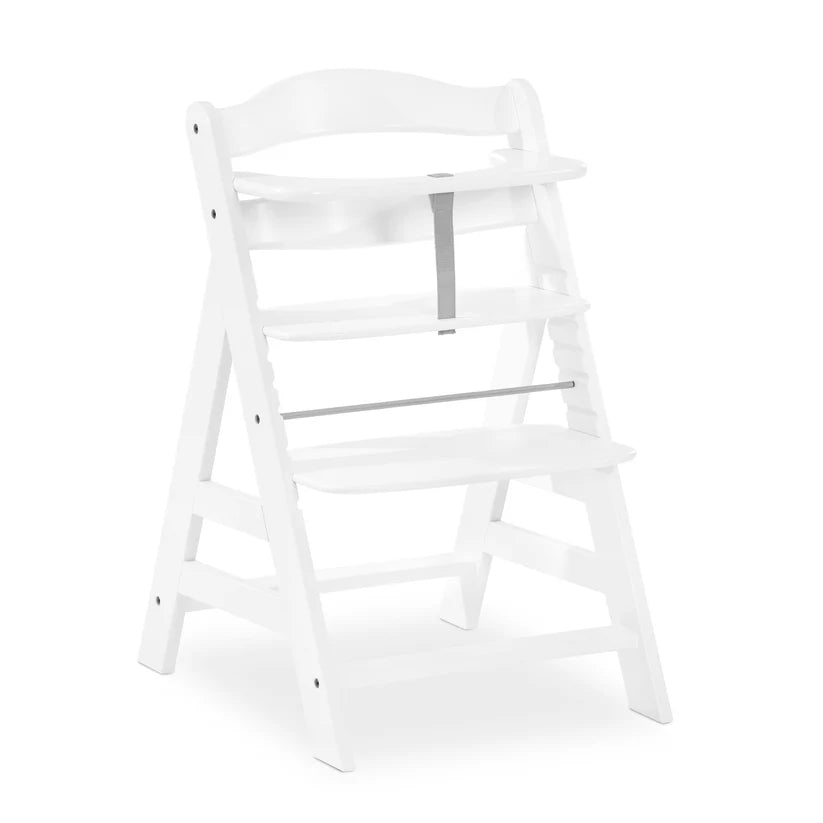 Hauck - Alpha+ Wooden Highchair - White