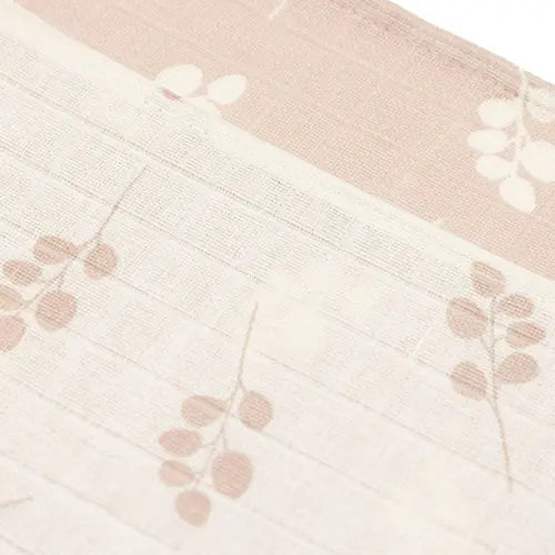 Jollein - Muslin Cloth - 70 x 70cm - Twig Wild Rose (3 Pack)