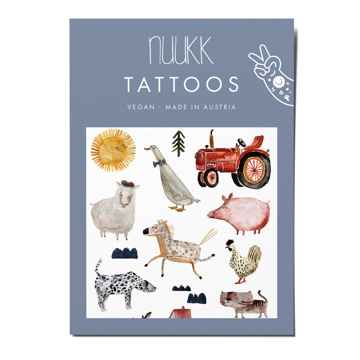 Nuukk - Temporary Organic Tattoo Sheets - Farm