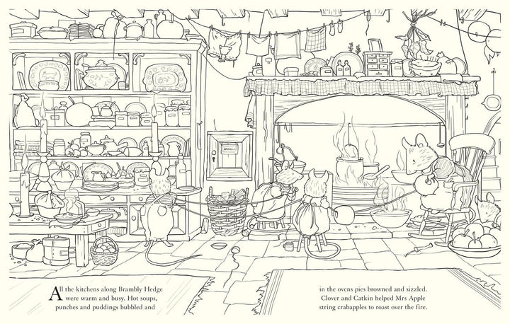 Festive Colouring Book: Brambly Hedge