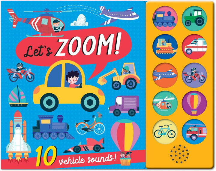 10 Button Sound Book - Let's Zoom