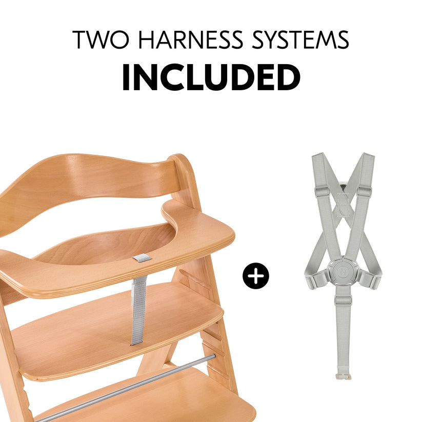 Hauck - Alpha+ Wooden Highchair - Natural