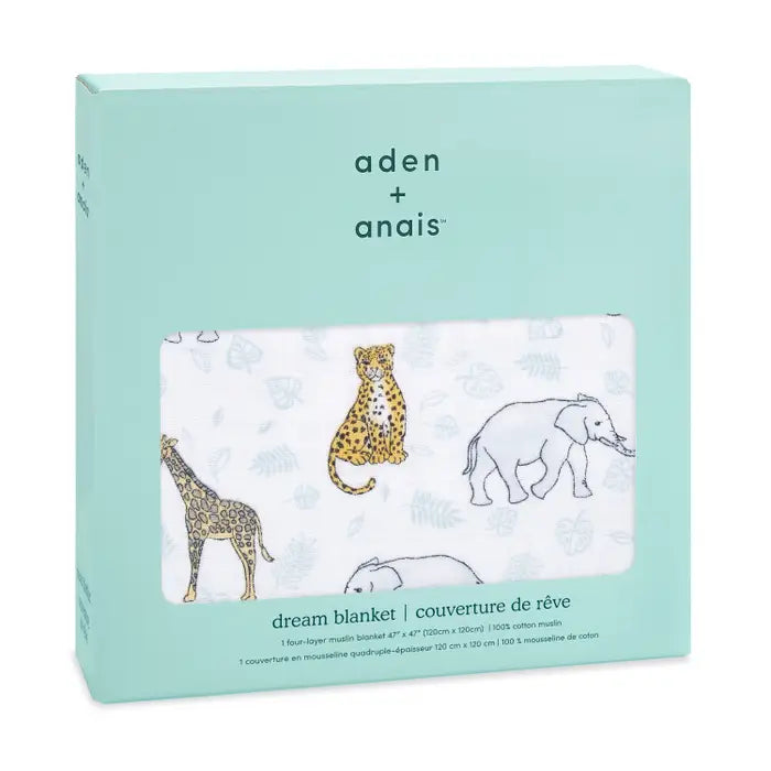 Aden + Anais - Cotton Muslin Dream Blanket - Jungle - Mabel & Fox