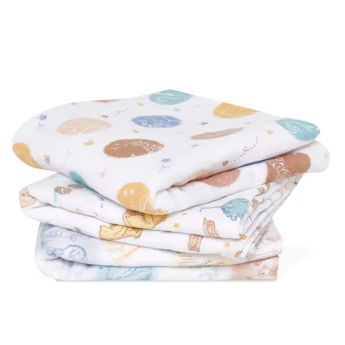 Aden + Anais - Cotton Muslin Squares - Winnie the Pooh in the Woods (3 Pack)