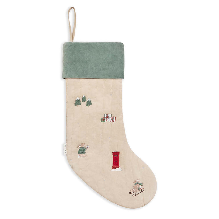 Avery Row -  Christmas Stocking - Festive Forest Bunny