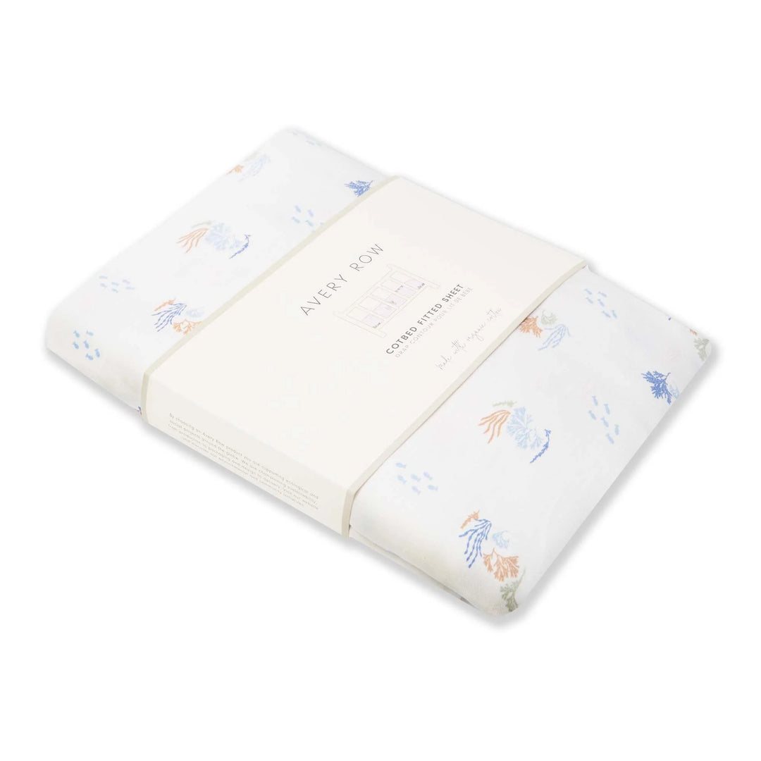 Avery Row - Cot Bed Fitted Sheet - Coastline
