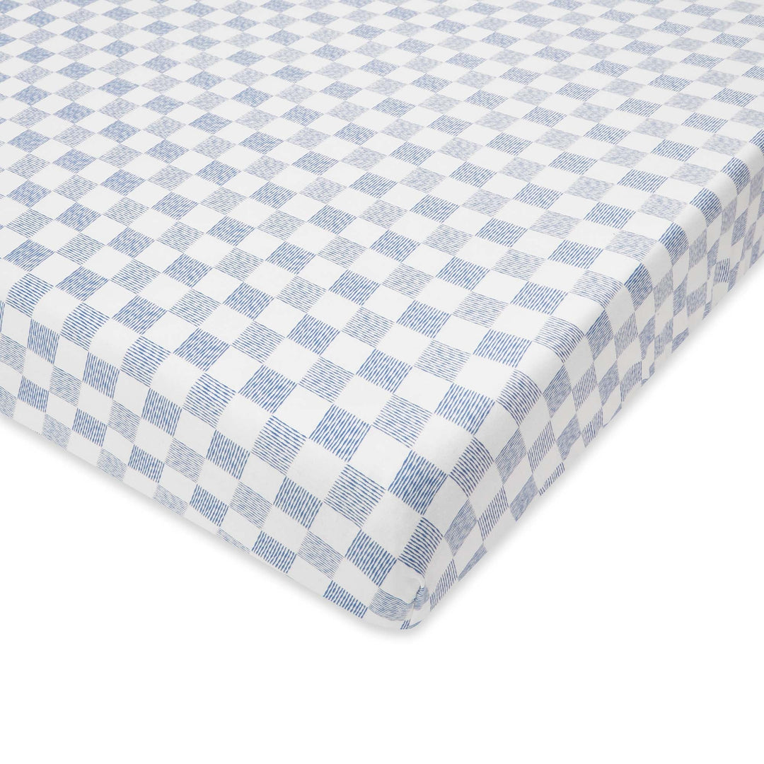 Avery Row - Cot Bed Fitted Sheet - Waves