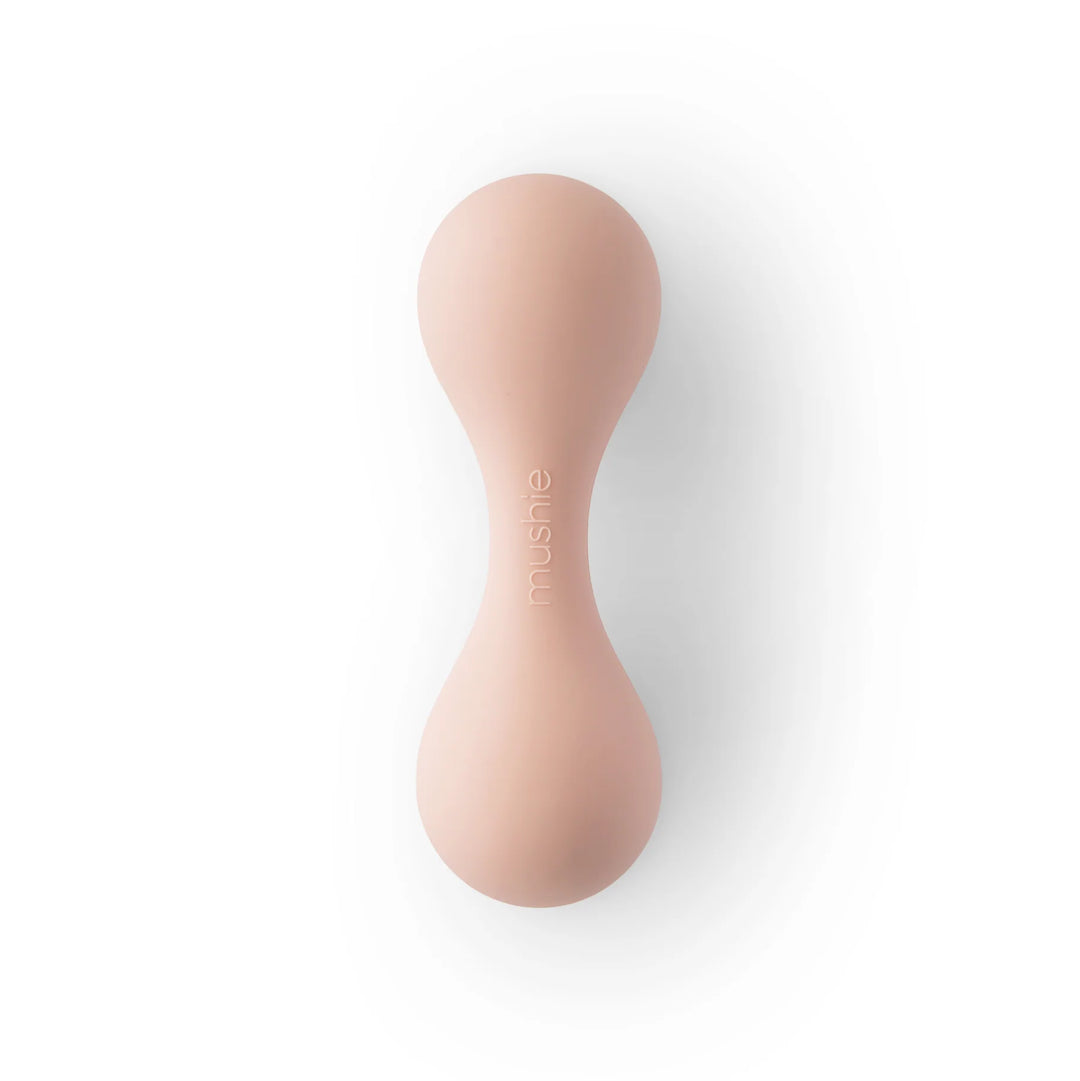 Mushie - Silicone Baby Rattle -Blush