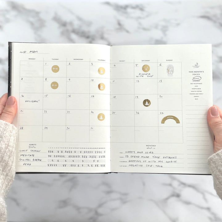 Blush & Gold - Body+Soul Wellness Journal and Planner - Eclipse