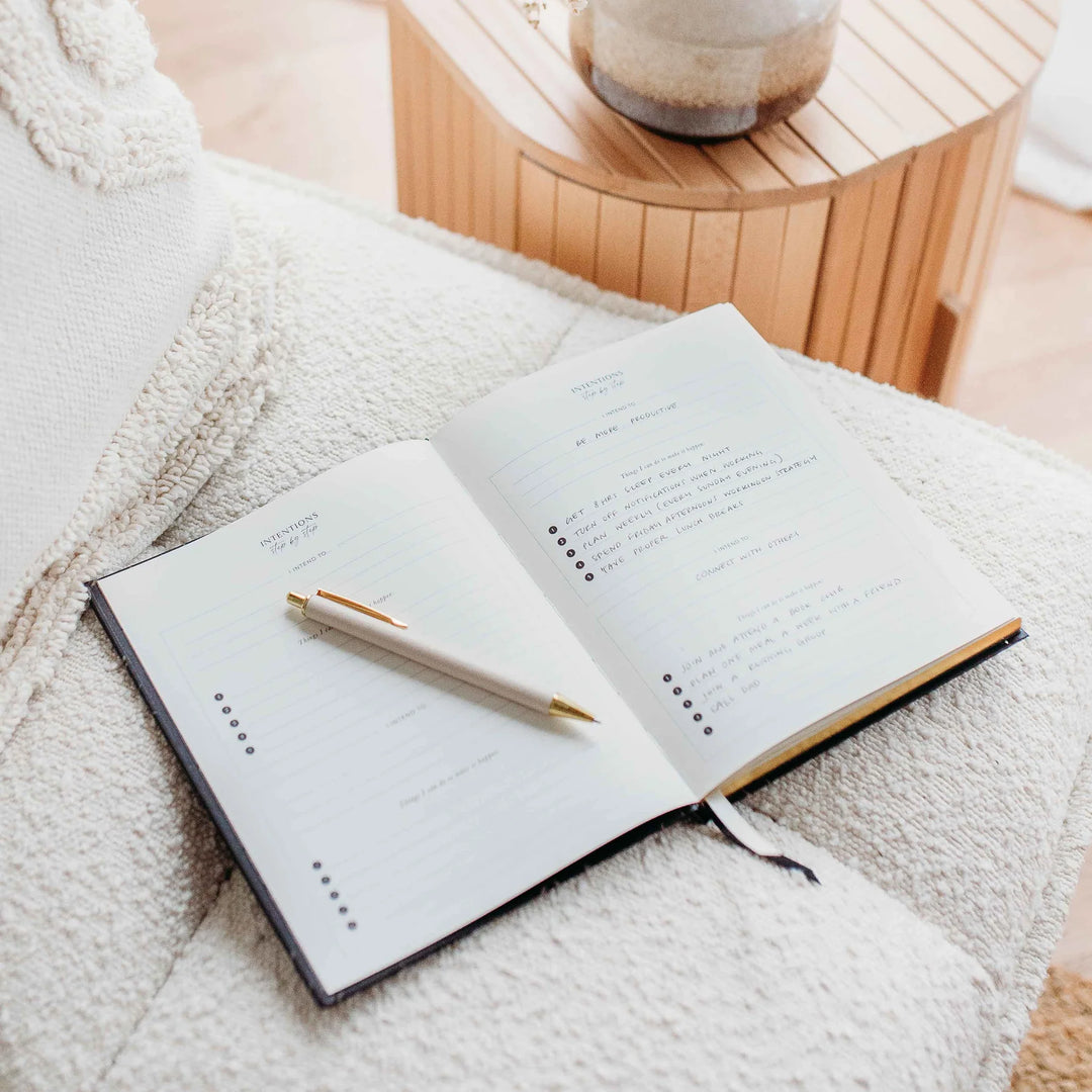 Blush & Gold - Body+Soul Wellness Journal and Planner - Cloth