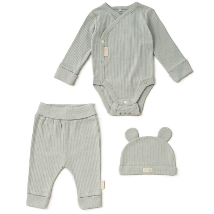 Mabel & Fox - Organic 3 Piece Outfit - Sage Green