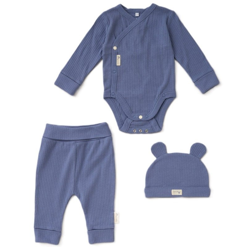 Mabel & Fox - Organic 3 Piece Outfit - Blue