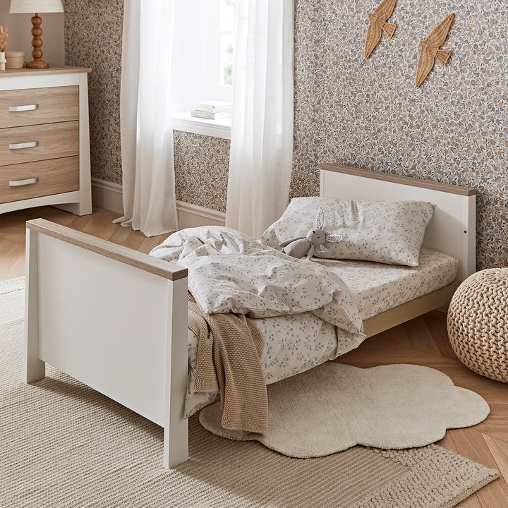 CuddleCo - Ada Cot Bed - White/Ash