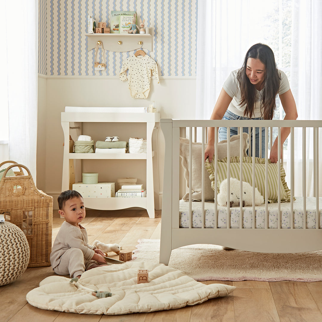 CuddleCo - Clara Mini 2 Piece Nursery Furniture Set - Cashmere