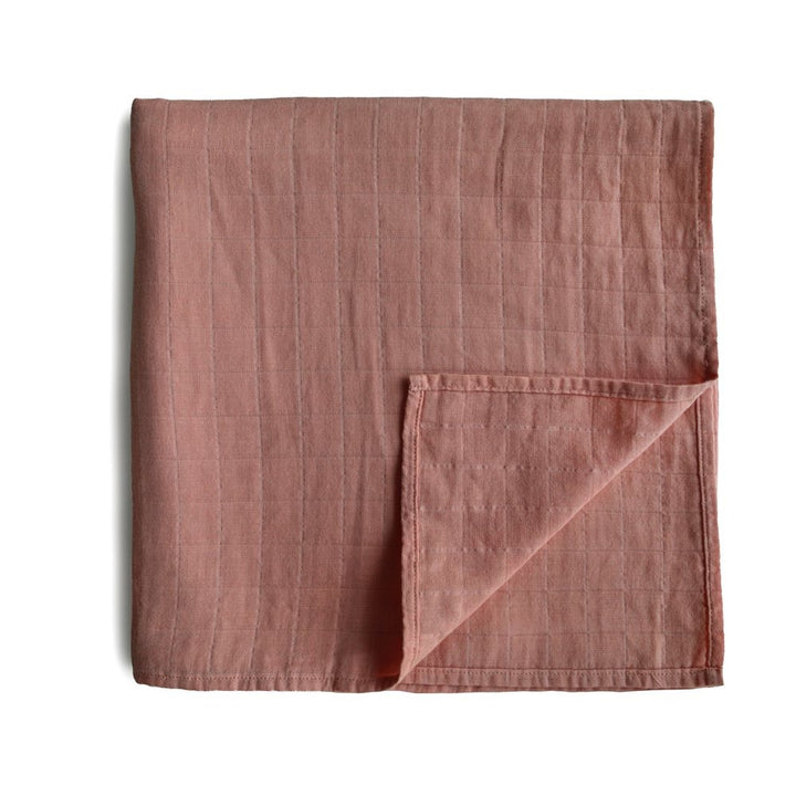 Mushie - Organic Swaddle - Cedar - Mabel & Fox