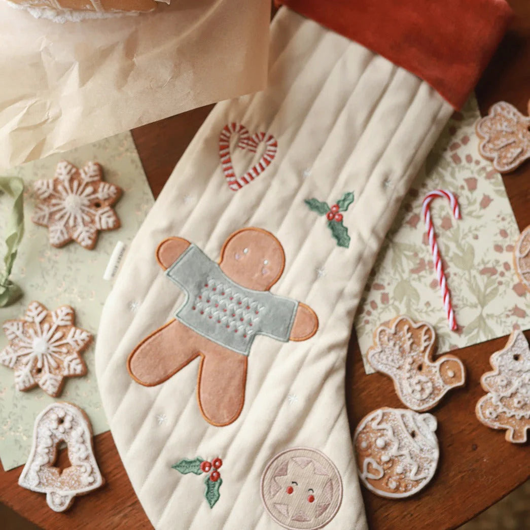 Avery Row -  Christmas Stocking - Gingerbread Man