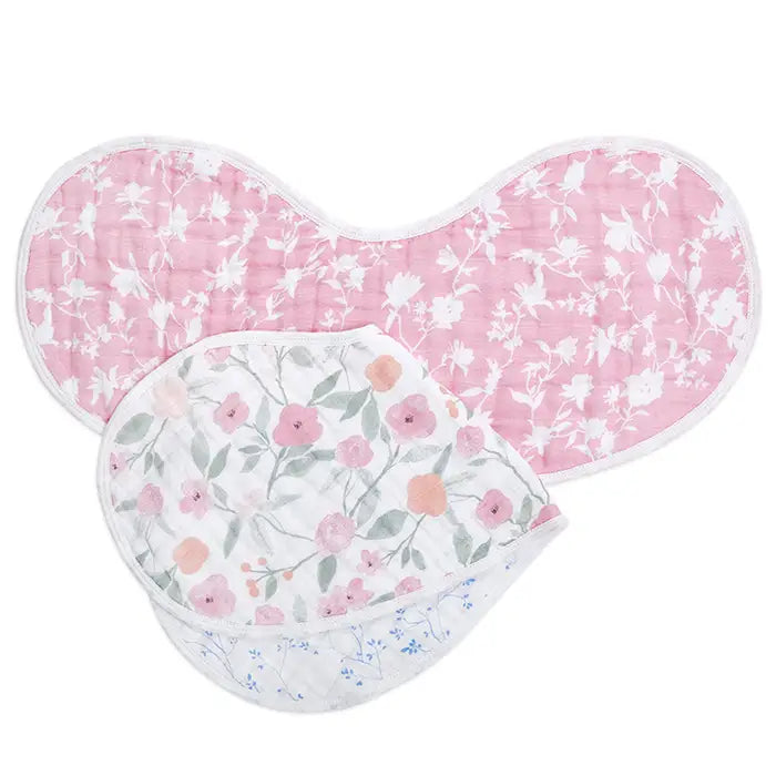 Aden + Anais - Cotton Muslin Burpy Bibs - Ma Fleur (2 Pack)