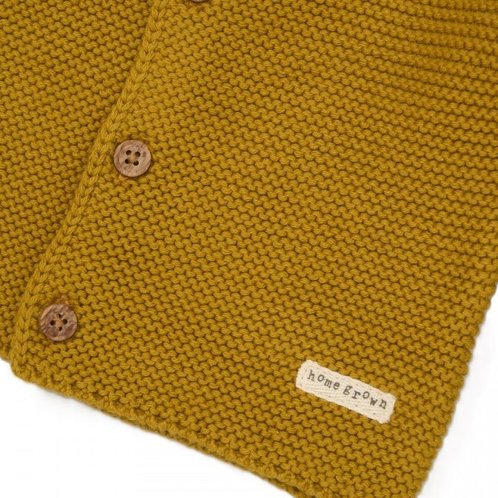 Mabel & Fox - Organic Knitted Cardigan - Mustard