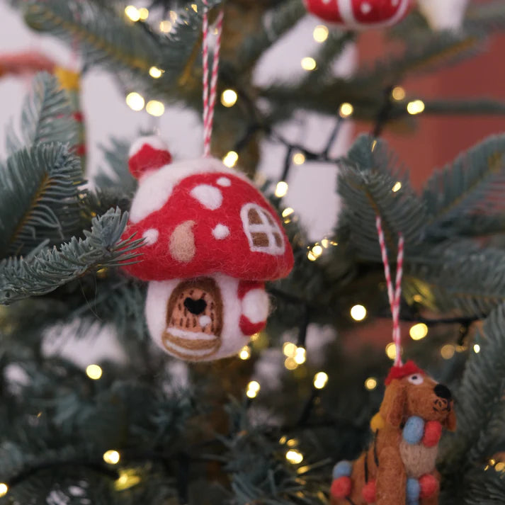 Fiona Walker - Christmas Decoration - Toadstool House