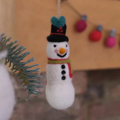 Fiona Walker - Christmas Decoration - Snowman with Top Hat