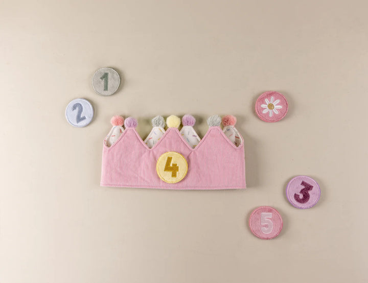 Little Dutch - Birthday Crown with Numbers - Pink