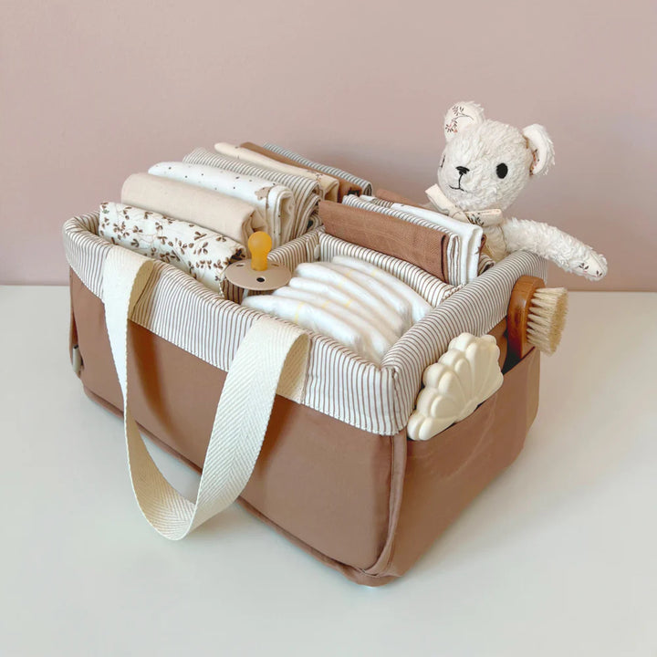 Cam Cam Copenhagen - Nappy Caddy - Classic Stripes Camel